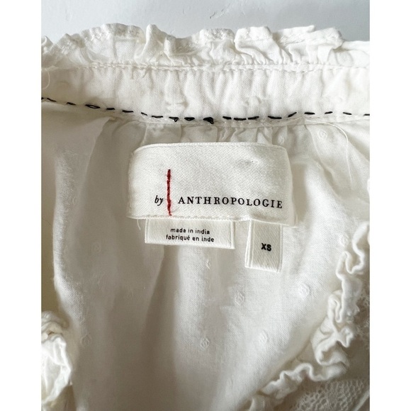 ANTHROPOLOGIE Vicenza Lace Babydoll Tunic Cottagecore Prariecore Romantic XS - Picture 6 of 11